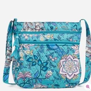 Vera Bradley Peacock Garden Trio Zip Hipster